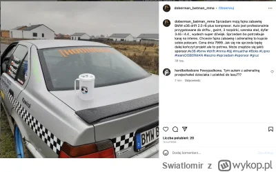 Swiatlomir - A tu tuningowane BMW Krystka.

Bo nie, przecież nie zabrali mu prawka, t...