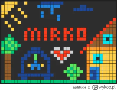 aptitude - Hehe, ktoś mi pomógł stworzyć napis "Mirko" :D
