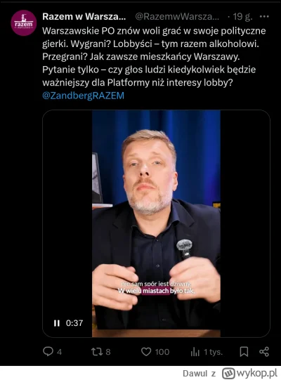 Dawul - Wszędzie lobbyści, mówienie ludziom co mają robić, wycieranie sobie przy okaz...