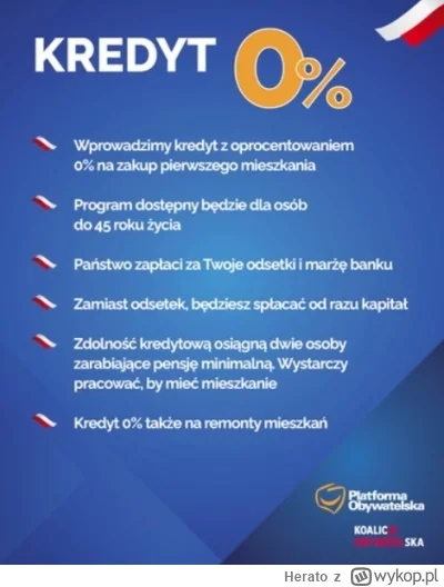 Herato - Mityczny kredyt 0% od PO

- W jednej chwili każdy biedak może wziąc taki kre...