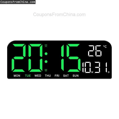 n____S - ❗ 9 Inch Large Digital Wall Clock
〽️ Cena: 14.99 USD (dotąd najniższa w hist...