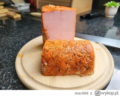 mac666 - Schab z szynkowara.

Peklowanie 6 dni w worku próżniowym. 
Sól i peklosól 18...