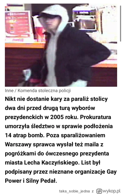 takasobiejedna - Hahaha ... prowokacja na miarę Gejbombera XD