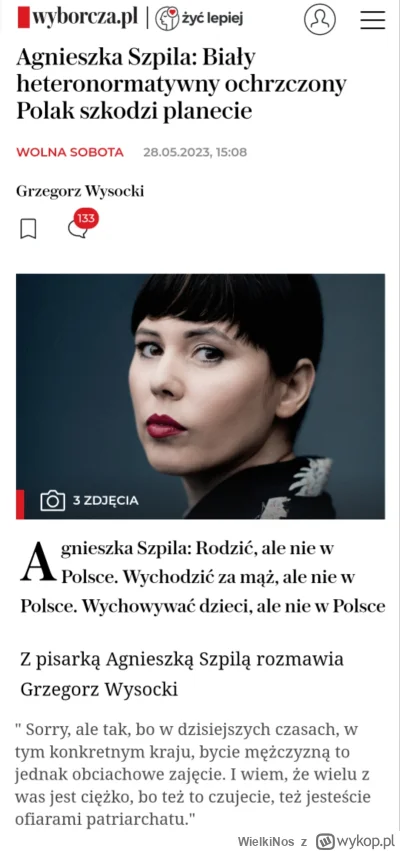 WielkiNos - Agnieszka wie komu można bezpiecznie nasrać na łeb. Pytanie czy murzyni i...