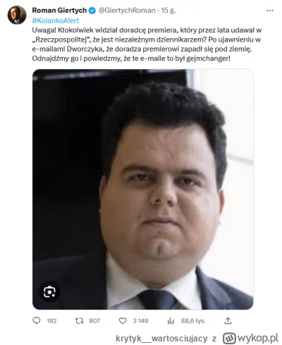 krytyk__wartosciujacy - Nie widzieliście gdzieś "pączusia" w okolicy?
Koń nie bierze ...