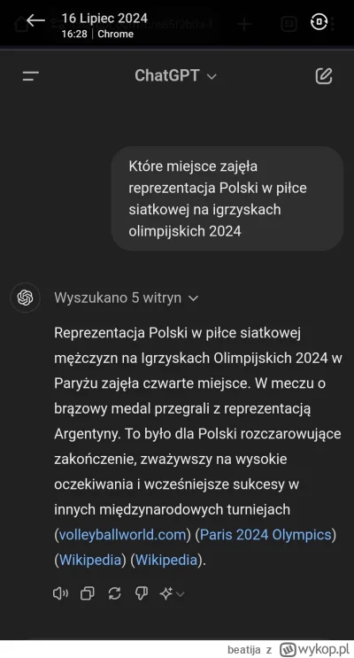 beatija - #ai #siatkowka 
Hmm, ciekawe czy się sprawdzi ( ͡° ʖ̯ ͡°) oby nie!