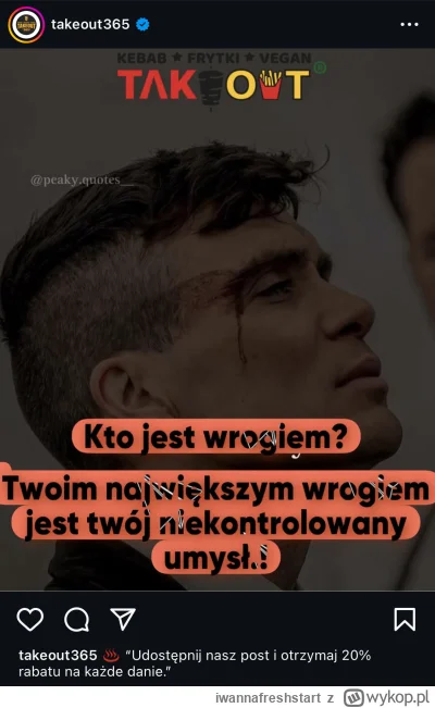 iwannafreshstart - #szczecin na Rapackiego promo na Instagramie - 20% rabatu