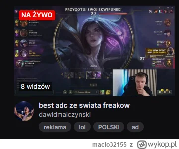 macio32155 - Widzicie, czasami wystarczy 8 widzów na twitchu i można dostać walkę na ...