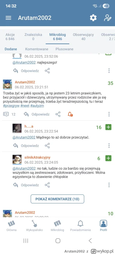 Arutam2002 - #przegryw takie podejście do zycia trzeba mieć