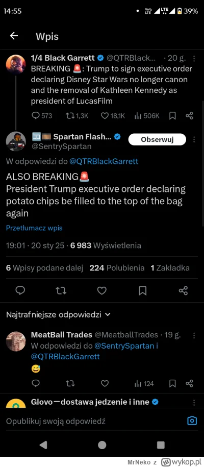 MrNeko - 1 dzień prezydentury Trumpa
#usa #trump #heheszki