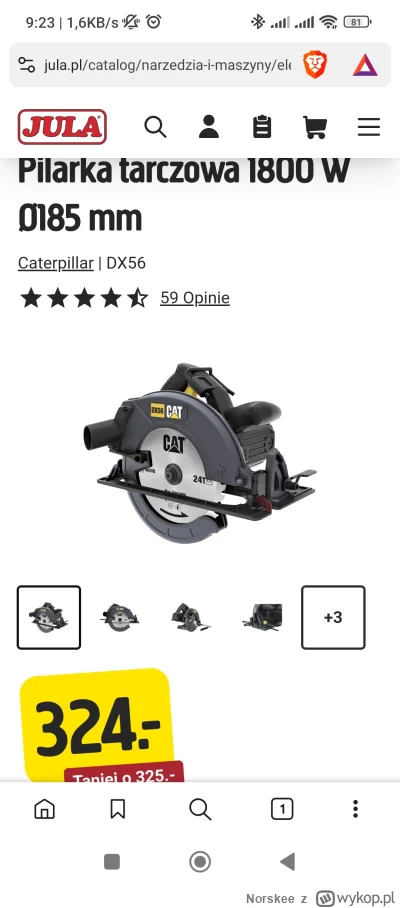 Norskee - A se pilarkę kupiłem,.bo fajna cena

#cebuladeals