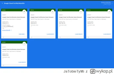 JaTobieTyMi - Gdyby ktoś potrzebował to mam vouchery obniżające cenę egzaminu w #gcp ...