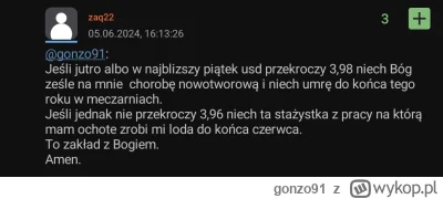 gonzo91 - @maniek74 piątek skończył na 4.00, essa. 
Tak to jest jak #!$%@? w nie swoj...