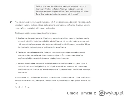 Umcia_Umcia - Chat.gpt potwierdza blackpill
#blackpill #przegryw #stulejacontent #tak...