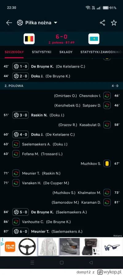 domp12 - #mecz widzę że Belgia też nie bierze jeńców.