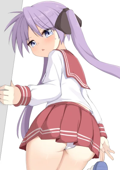 KsyzPhobos - #kagamihiiragi #luckystar #anime #randomanimeshit #schoolgirl #thighs