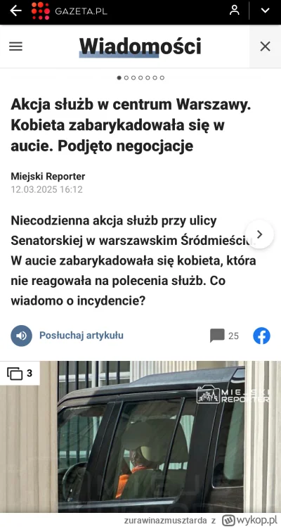 zurawinazmusztarda - Baba się zamknęła w aucie i w nim siedzi a pół miasta na nogi po...