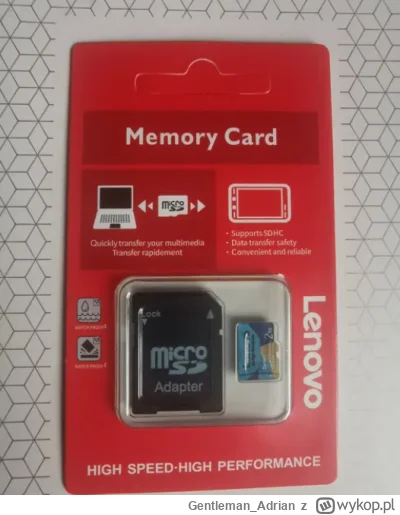 Gentleman_Adrian - Czesc,
Chce kupić kartę microsd aby umieścić na niej Windowsa pod ...