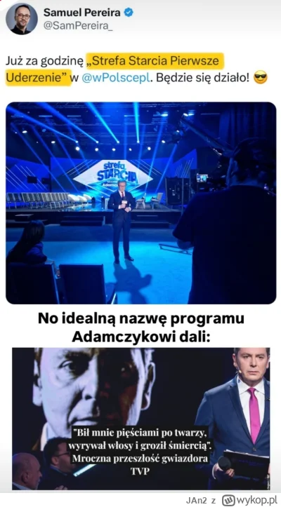 JAn2 - Nie ma to jak trafna nazwa programu XD

#neuropa #4konserwy #tvrepublika #poli...