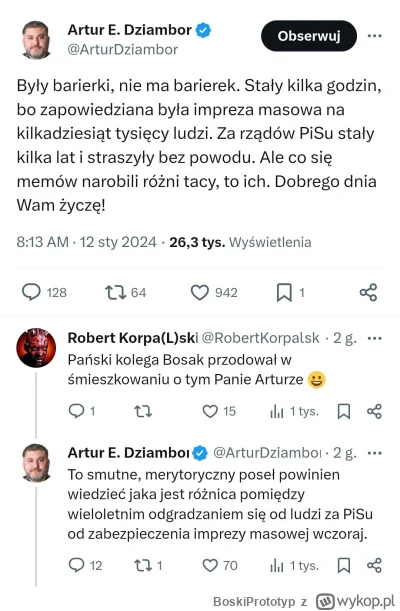 BoskiPrototyp - @L3stko: a jeszcze ci pokażę to, tak merytoryczny jest Bosak. Populis...