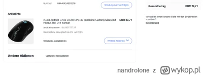 nandrolone - @yourgrandma: Logitech G703. Ostanio kupiłem za 29 euro używaną w idealn...