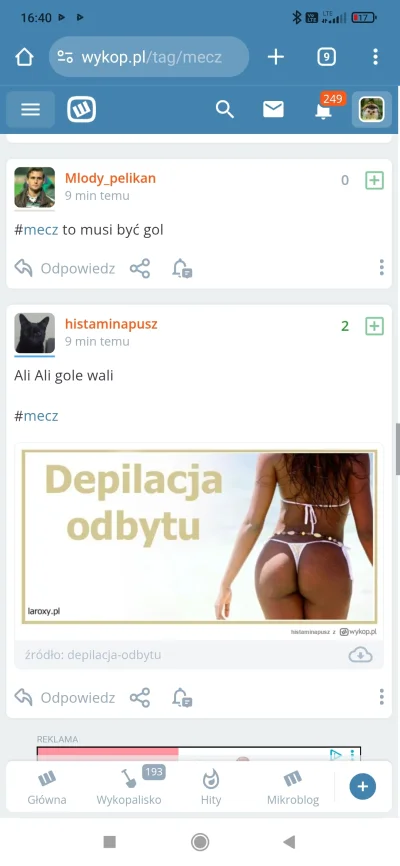 arais_siara - #mecz przeglądam tag na telefonie i taka reklama mi wyskoczyła (⌐ ͡■ ͜ʖ...