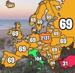 czteroch - Liczba, z której najczęściej żartuje się w krajach europejskich.
 #mapporn