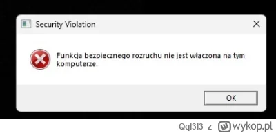 Qql3l3 - Co to się staneło? Dotychczas wszystko było ok a tu nagle taki komunikat. Pr...