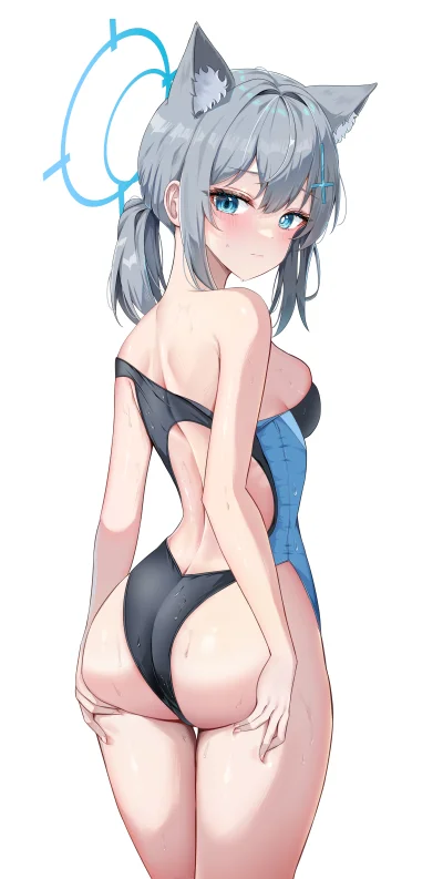 zabolek - #anime #randomanimeshit #bluearchive #shiroko #swimsuit