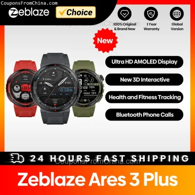 n____S - ❗ Zeblaze Ares 3 Plus Smart Watch
〽️ Cena: 17.75 USD (dotąd najniższa w hist...