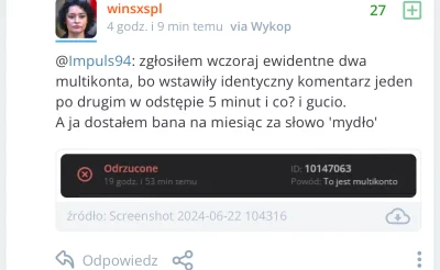 RzeczowyKomentator - Ty maliniaku @winsxspl. Wstawiłem ten sam komentarz bo zauważyłe...