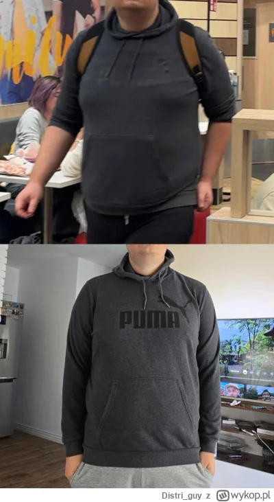 Distri_guy - #odchudzanie 3.5 miesiaca roznicy. Odstawienie fast foodow, dieta wysoko...