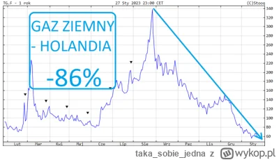 takasobiejedna - W Europie ceny gazu ziemnego spadły do 1/8 tego co przy szczycie. Ta...