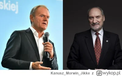 KanuszMorwinJikke - Po lewej kontrowersyjny polityk Donald Macierewicz przedstawia wy...