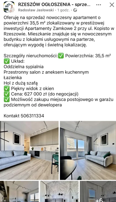 adixon777 - Czy oni są normalni? Ponad 600k za klitkę 35m2 w Rzeszowie XDDD #nierucho...