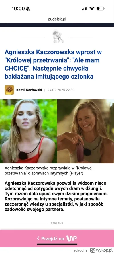 sokool - A później chwyciła dźwiękowca xD #krolowaprzetrwania