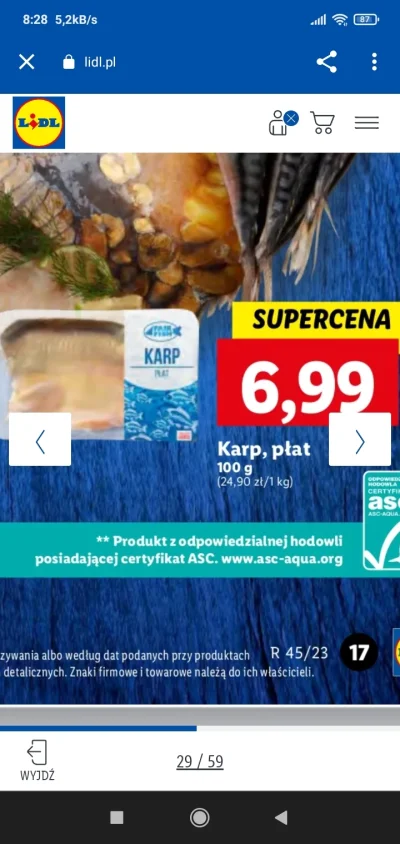 aa-aa - Zaczyna się. Komu karpika po 70 zł/ kg(⌐ ͡■ ͜ʖ ͡■)
#inflacja #lidl #biedronka...