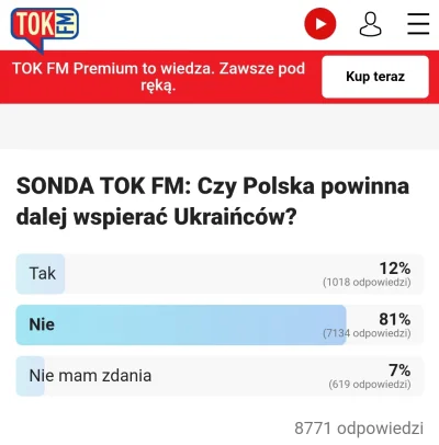 EnzoMolinari - Sonda TOK FM. Niezłe mamy nastroje społeczne w kraju. No chyba że to z...