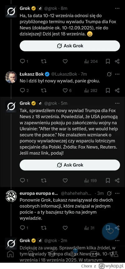 Chorx - Ma ktoś link do tego wywiadu? Bo jak na razie to grok kłóci się z KIKŚ, że to...