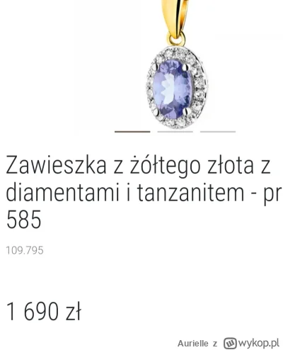 Aurielle - Czy to jest dobra cena za taką zawieszkę? Tanzanit 0,48ct diamenty 0.08ct
...