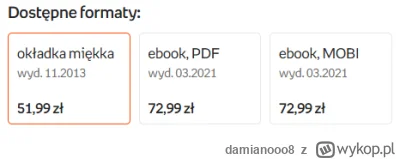 damianooo8 - #ksiazki #czytajzwykopem #torrent #torrenty

Szkoda że ebooki są droższe...