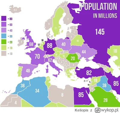 Keliopis - @mistejk: Posługując się tą mapą policzyłem ze ludnościowo wychodzi około ...