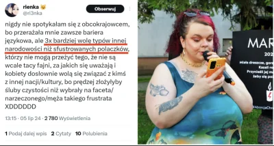 BestiazJellystone - No i przepadła szansa na wartościową kobietę ech...
Nie dla p0lak...