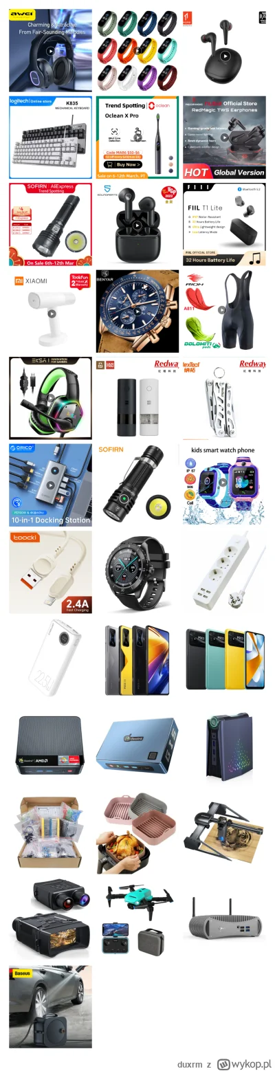 duxrm - Dzisiejsze wybrane promocje:

1. Awei A100BL Wired Wireless Earphone
Cena z V...