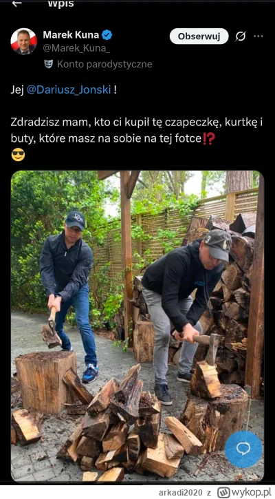 arkadi2020 - Widać że Szczerba i Joński to znają się na rąbaniu drewna jak nikt inny ...