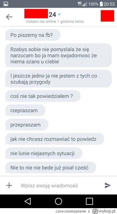 czescmampytanie - @Kisioj: 40 letnie janusze na FB tez każde zdanie piszą w nowej wia...