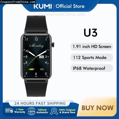 n____S - ❗ KUMI U3 Smart Watch
〽️ Cena: 15.55 USD (dotąd najniższa w historii: 27.55 ...