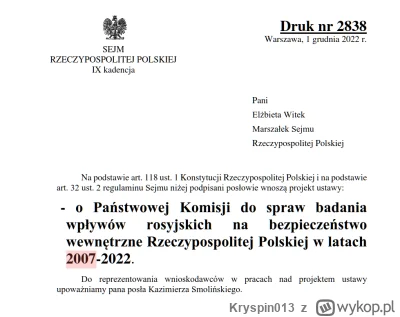 Kryspin013 - PS jak byście się zastanawiali dlaczego akurat badanie rosyjskich wpływó...