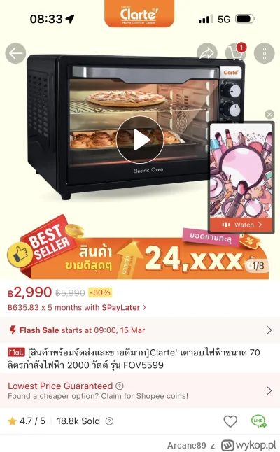 Arcane89 - @Chilli_Heatwave: 330zl pierwsza lepsza aukcja (nowy) w Tajlandii
