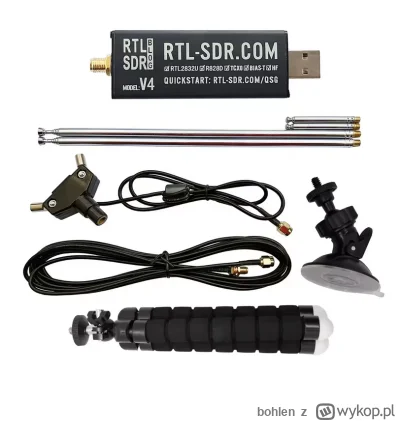 bohlen - Kupiłem RTL SDR w wersji V4 z Ali. W zestawie były dwie podstawowe antenki t...